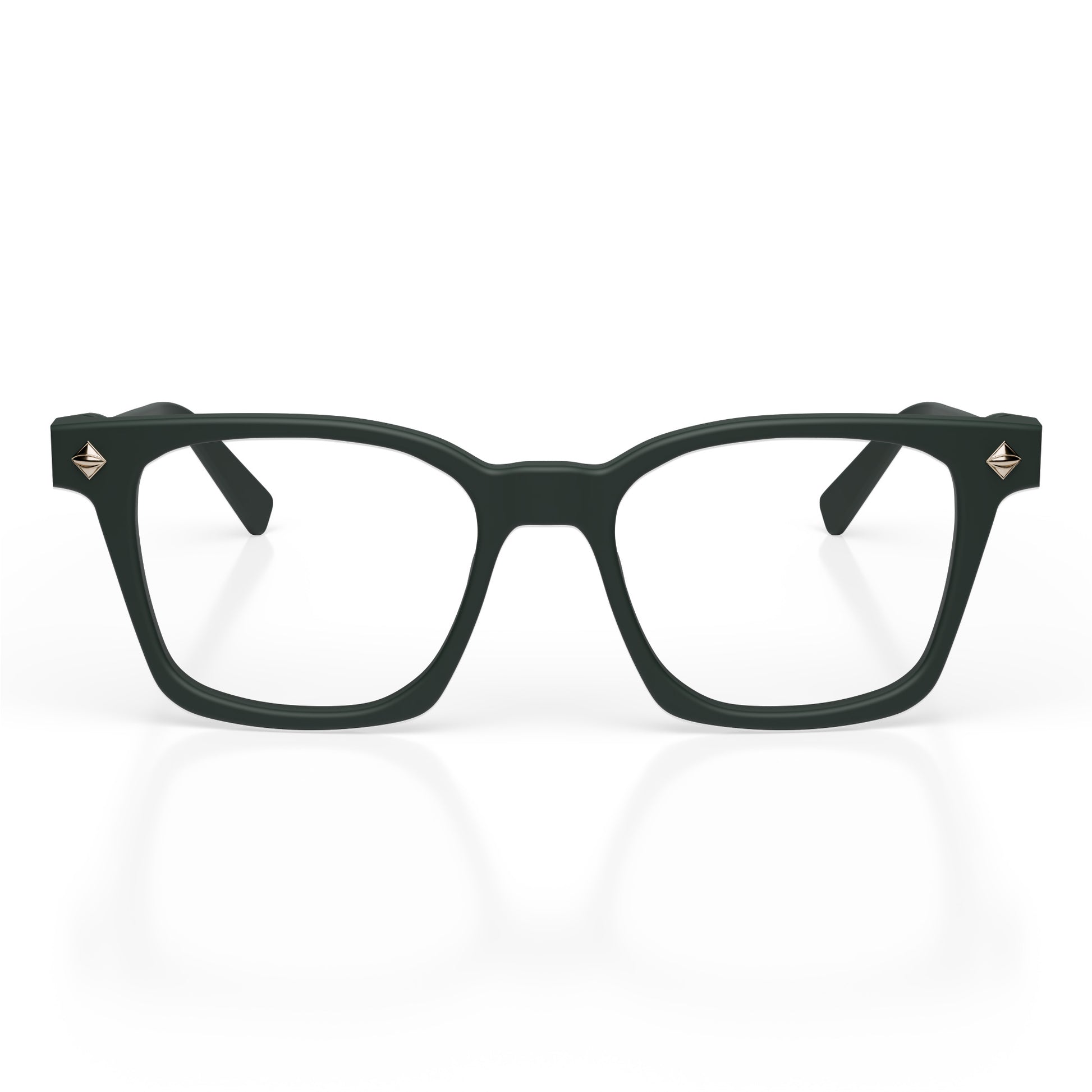 Matte Dark Green - Gold Metal